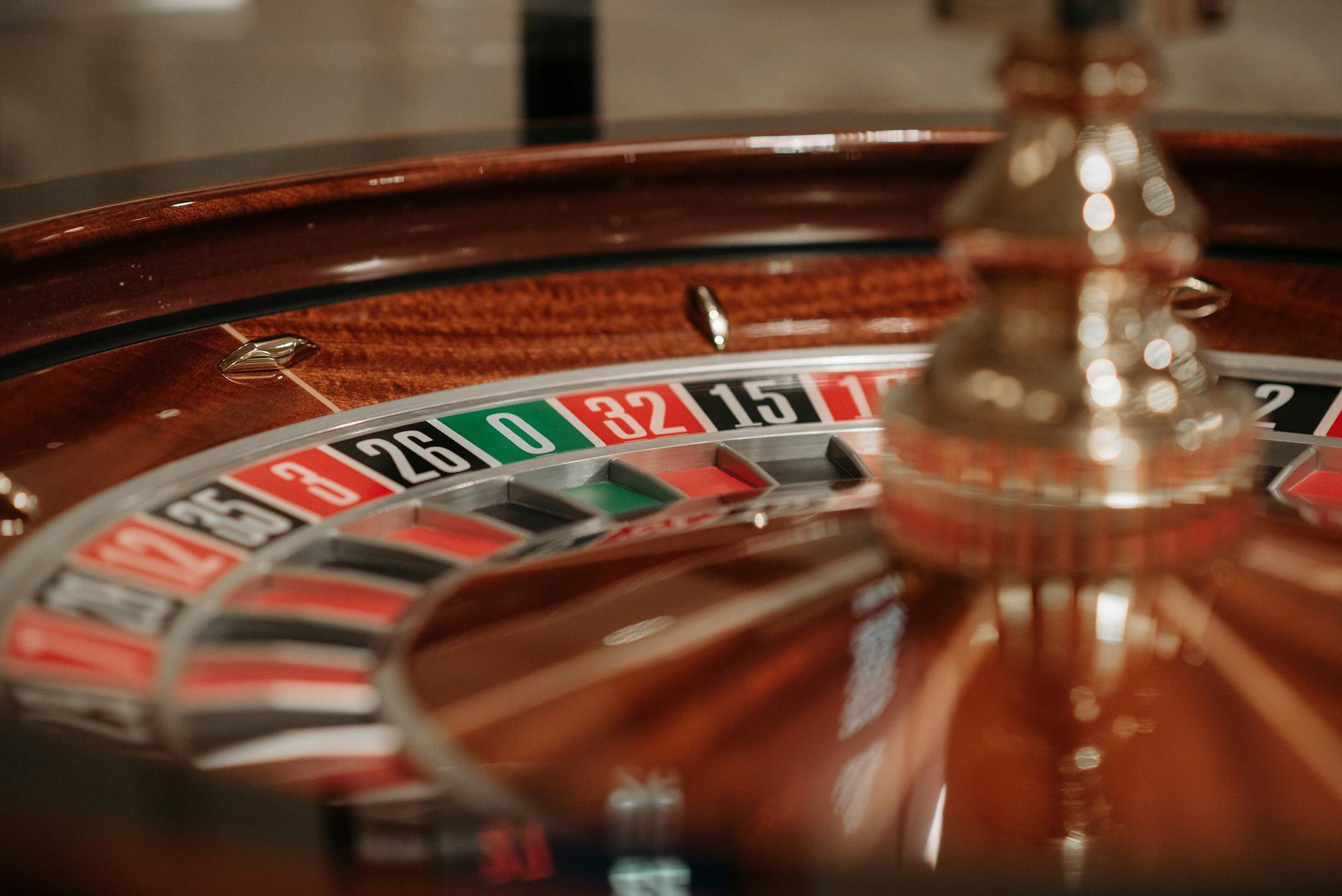 A Roulette Wheel in Close-up Photography