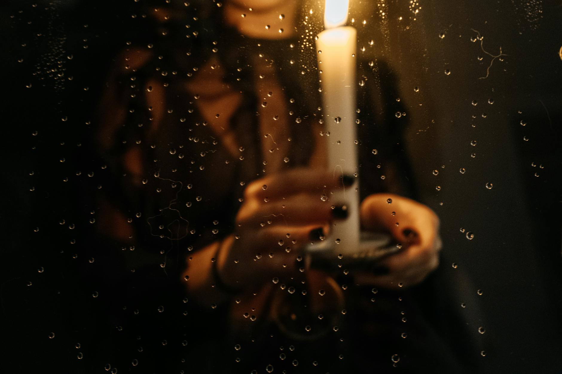 Free stock photo of lighting candles, raindrop, raindrops