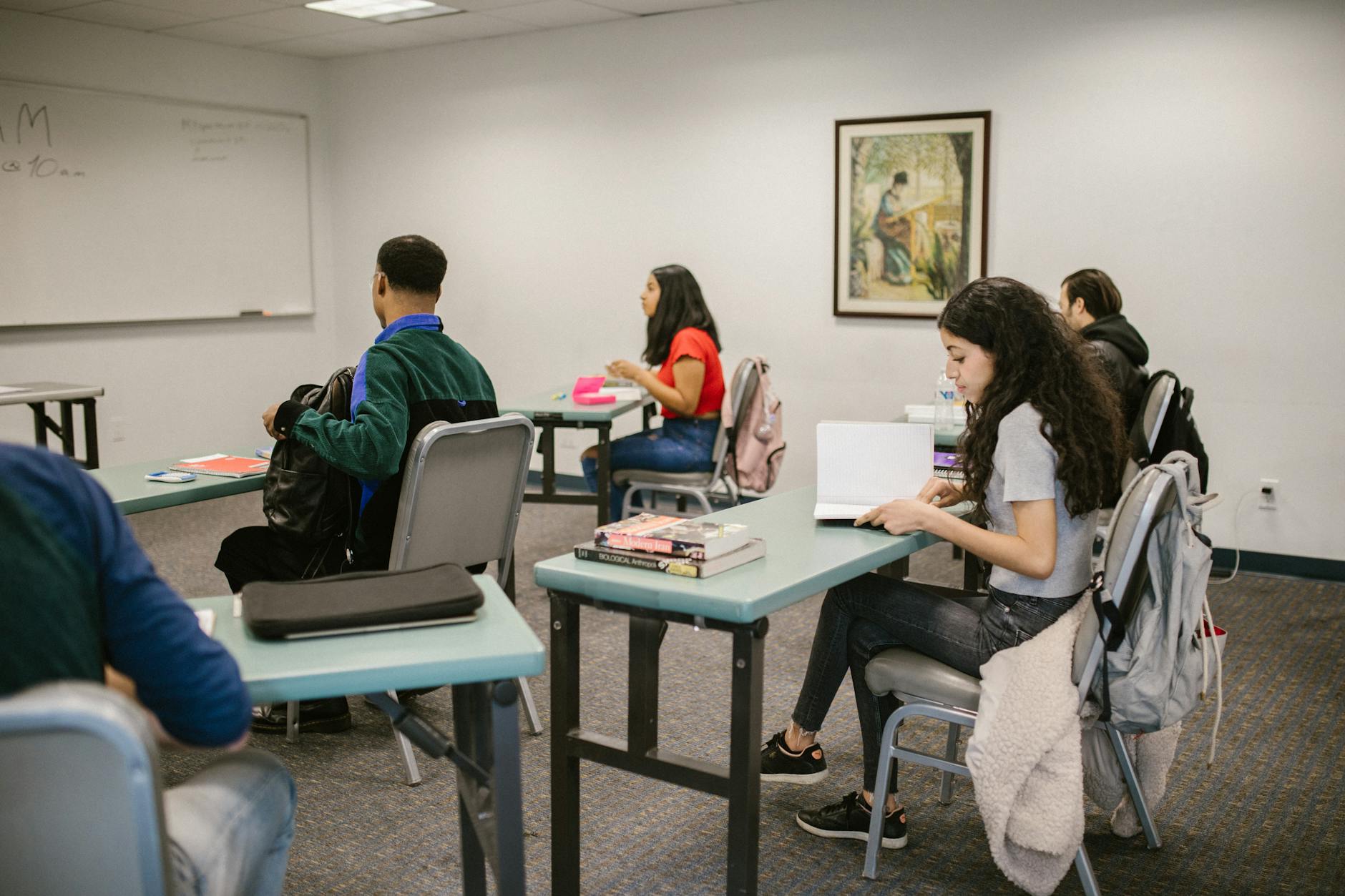 College Students Inside the Classroom