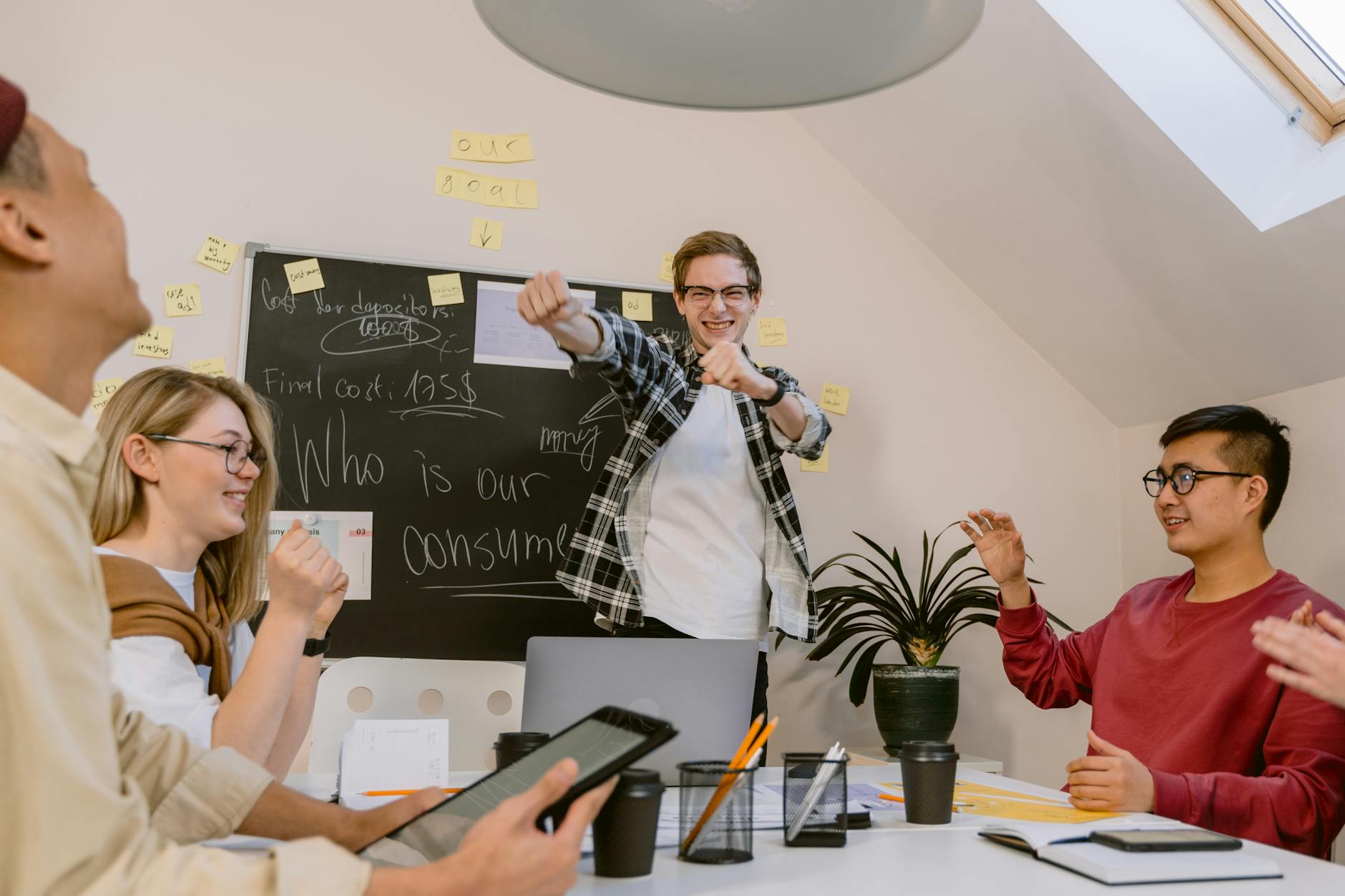 Office Team Having a Meeting in the Room